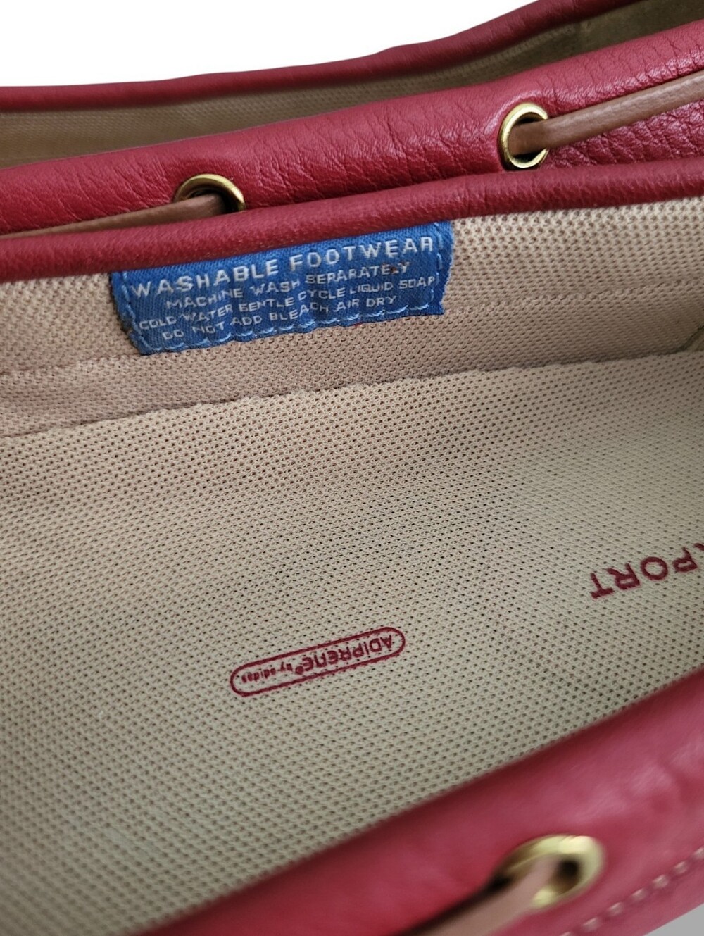 ROCKPORT Red Leather Washable Driving Moccasin Loafers - Picture 11 of 14